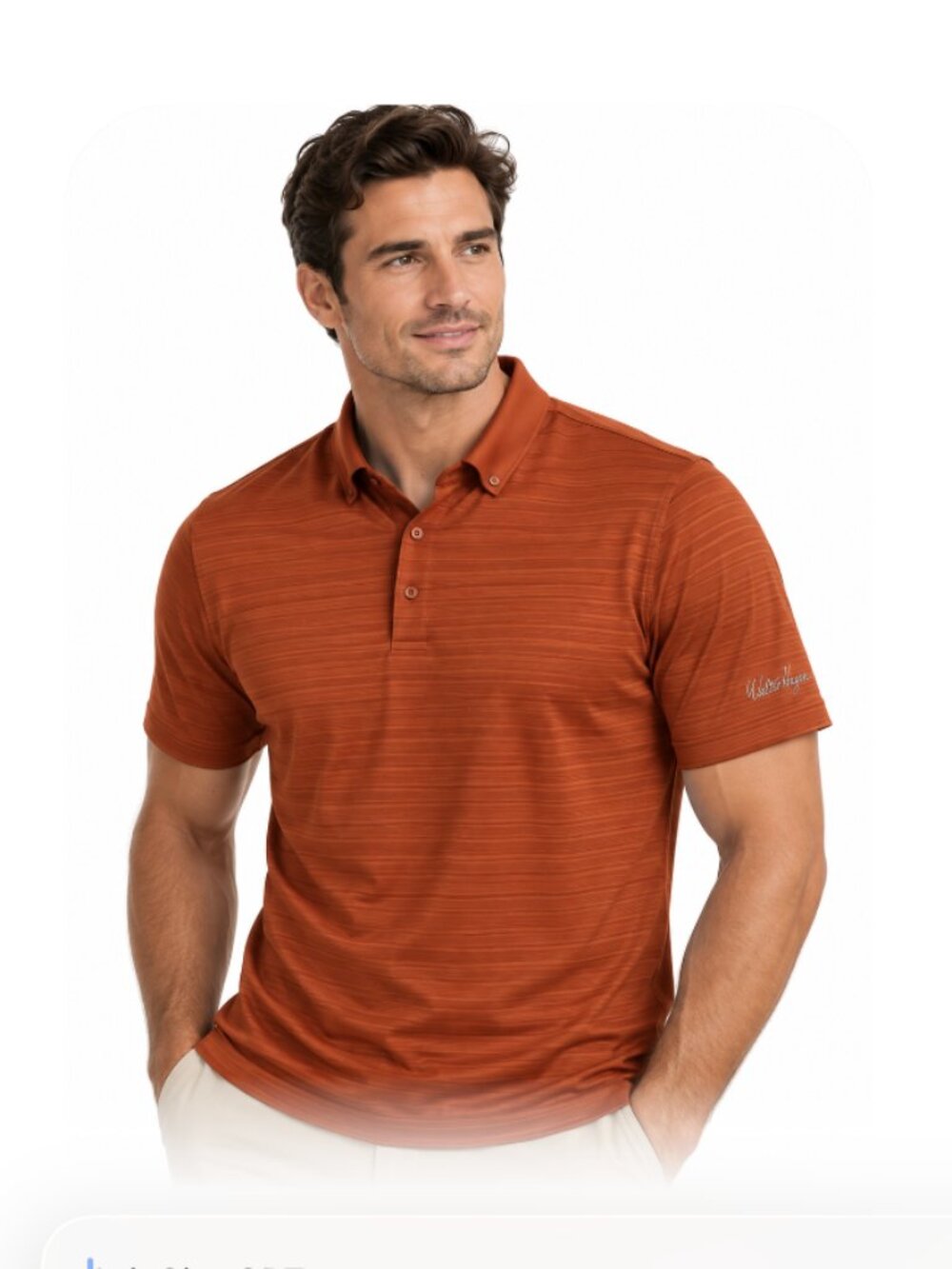 NWT Walter Hagen Polo Golf Office Collared Shirt UPF 50  Men’s Small